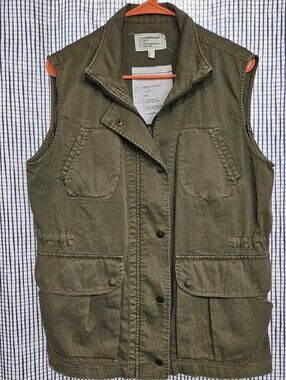 Current/Elliott The Leisure Vest Olive Military Utility Jacket Size 1 Small 4393
